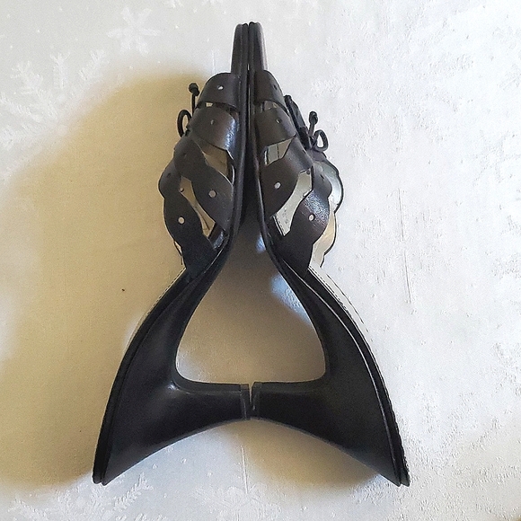 Naturalizer Black Leather Upper Heel Shoes Women's Size 10.5 - Picture 11 of 13